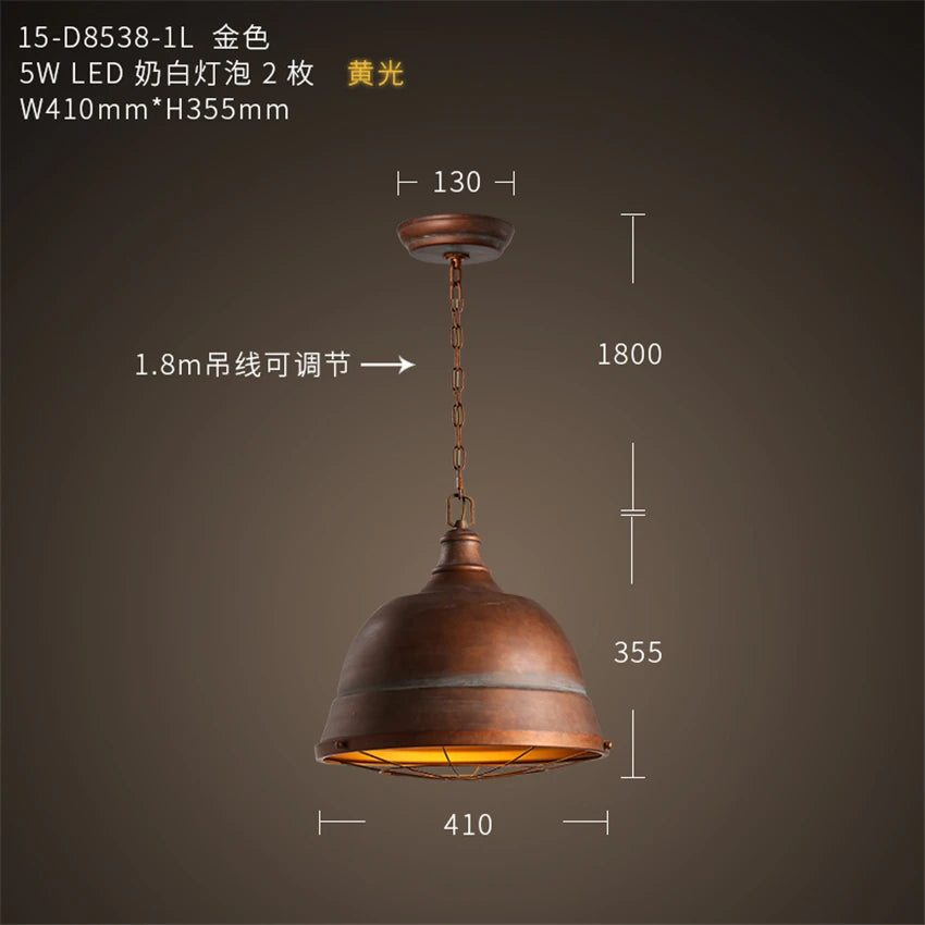 Vintage Searchlights Nostalgic Pendant Lights Industrial Warehouse Bar Dining Loft Hanging Lamps Balcony Coffee Shop Fixtures