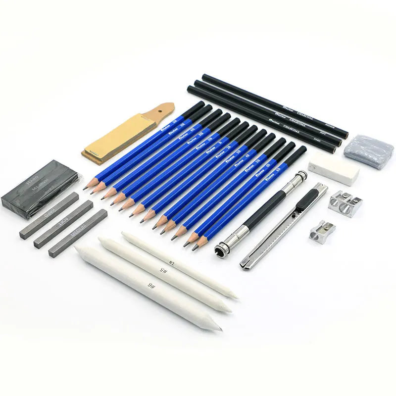 32-Piece Professional Sketching & Drawing Pencil Set
