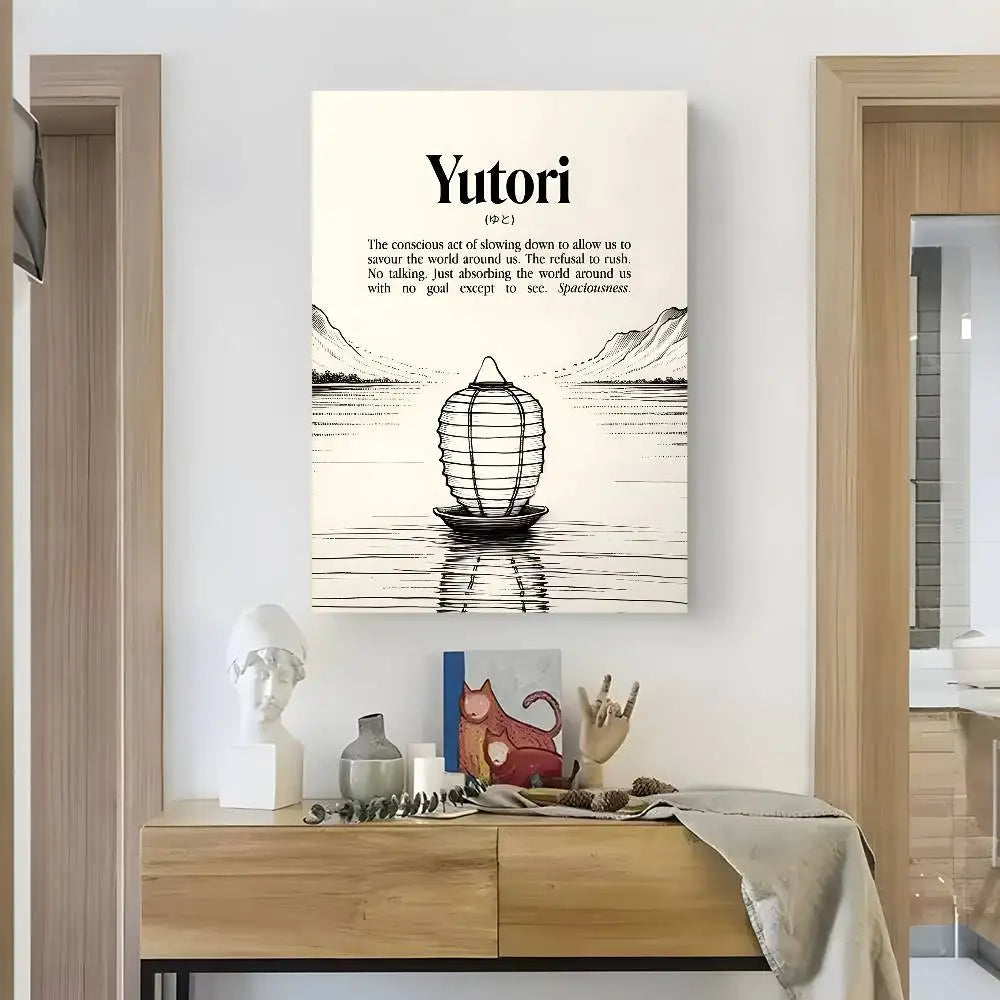 Home decor Life attitude quotes Poster HD art sticky wall waterproof home living room bedroom bar aesthetic decoration