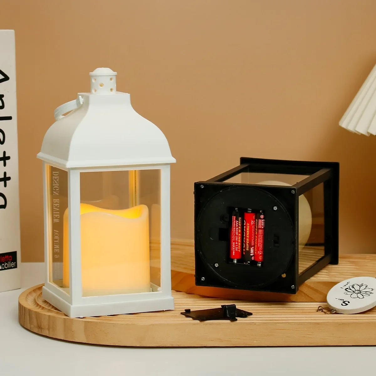 Portable LED Candle Lamps Night Camping Tent  Lanterns Outdoor Garden Desk Holiday Atmosphere Retro Night Light Decorative Lamps