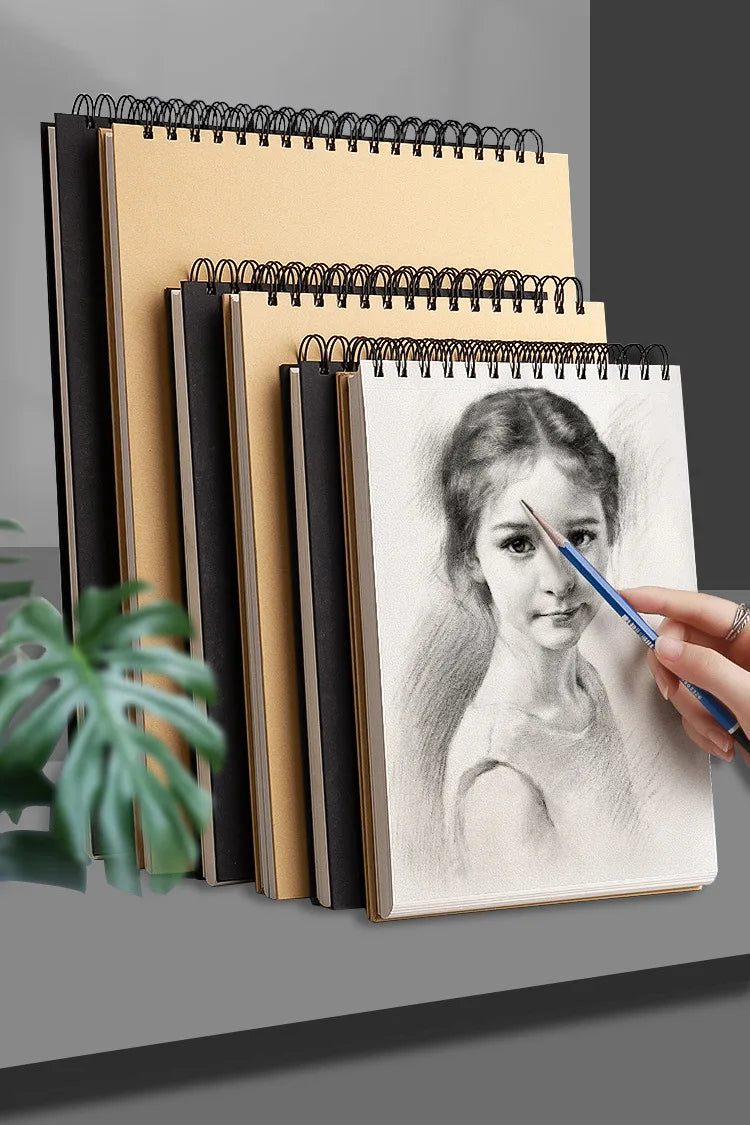 Hardcover Watercolor Sketchbook – Coil Bound, Loose-Leaf