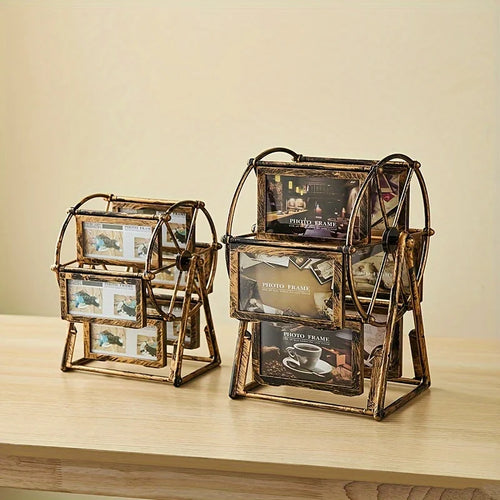 Carved Ferris Wheel Rotating Picture Frame