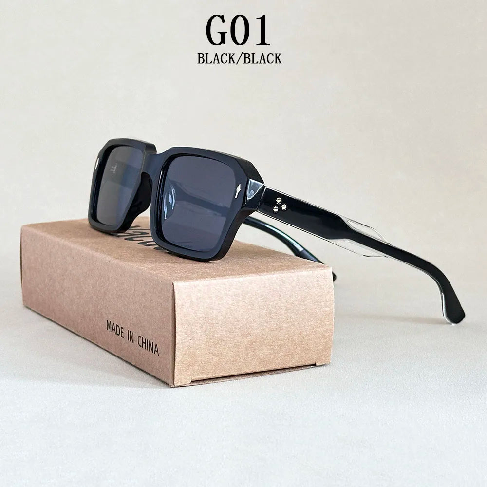 Vintage Square Sunglasses - UV400 Protection