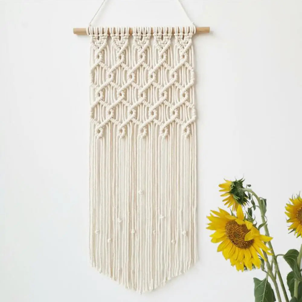 Home Decoration Bohemian Macrame Woven Wall Hanging Boho Room Geometric Tapestry Nordic Art Beautiful Apartment Room Decor Gift