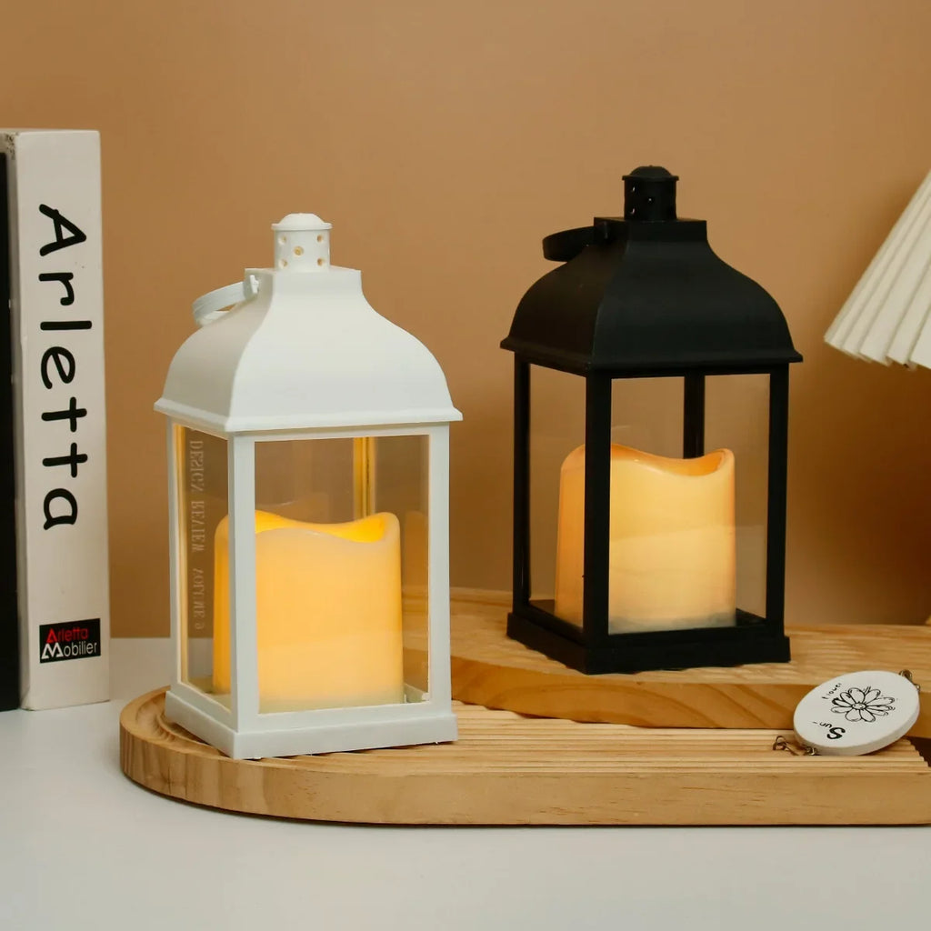 Portable LED Candle Lamps Night Camping Tent  Lanterns Outdoor Garden Desk Holiday Atmosphere Retro Night Light Decorative Lamps