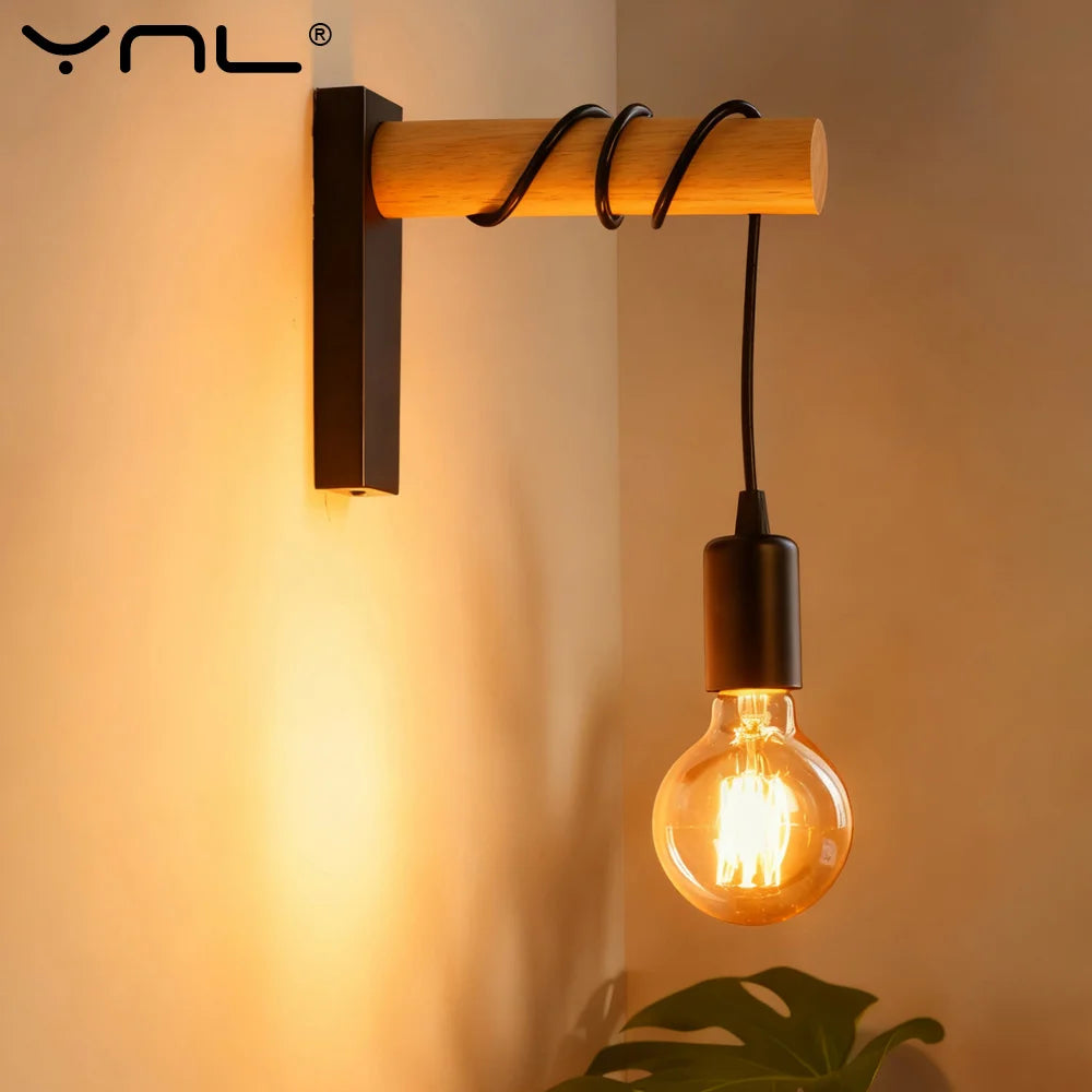 Vintage Retro Wall Lamp Sconce Wall Lights E27 Industrial Home Decor Indoor Lighting Bedside Lamp Dining Room Bedroom Light