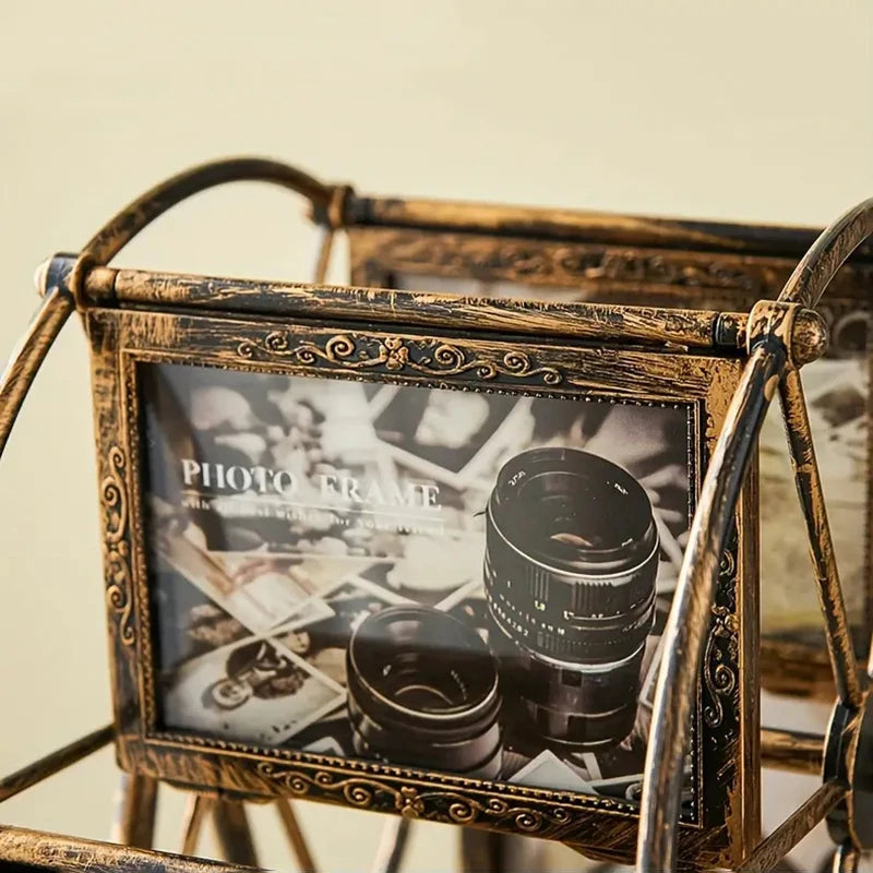 Carved Ferris Wheel Rotating Picture Frame