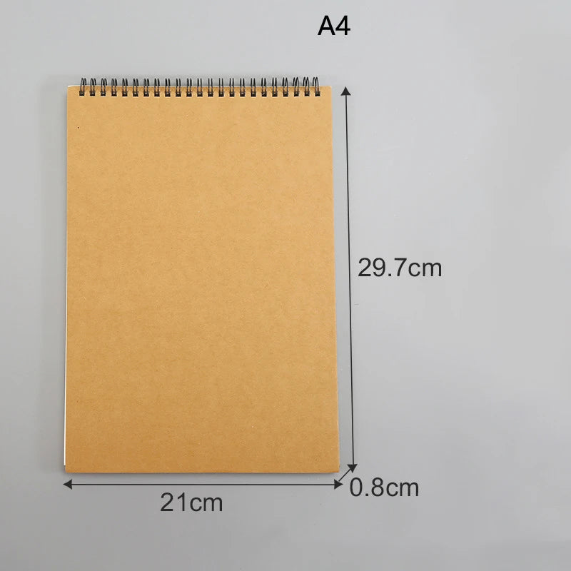 Hardcover Watercolor Sketchbook – Coil Bound, Loose-Leaf