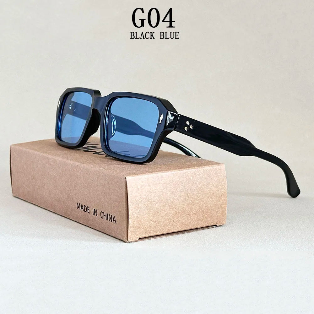 Vintage Square Sunglasses - UV400 Protection