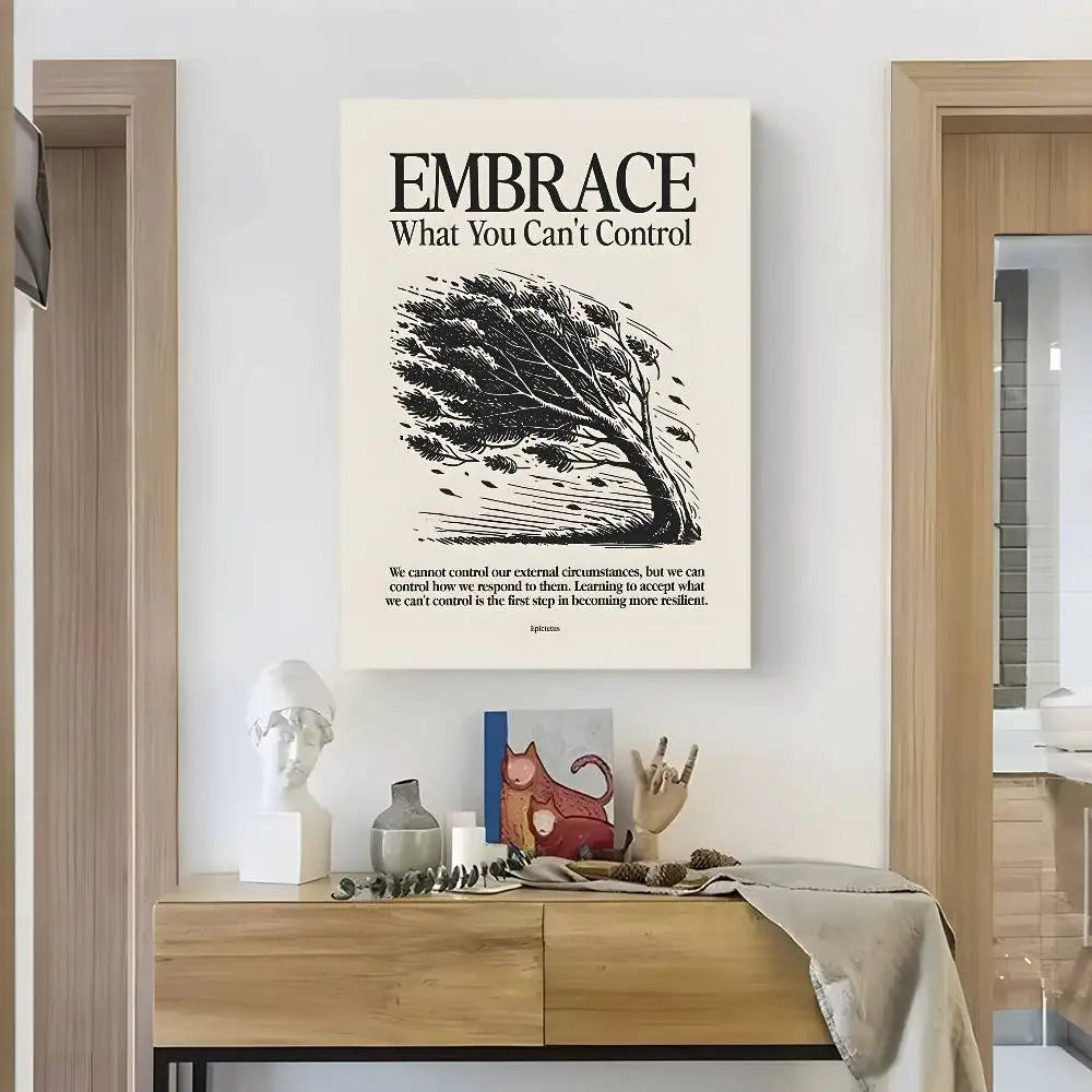 Home decor Life attitude quotes Poster HD art sticky wall waterproof home living room bedroom bar aesthetic decoration