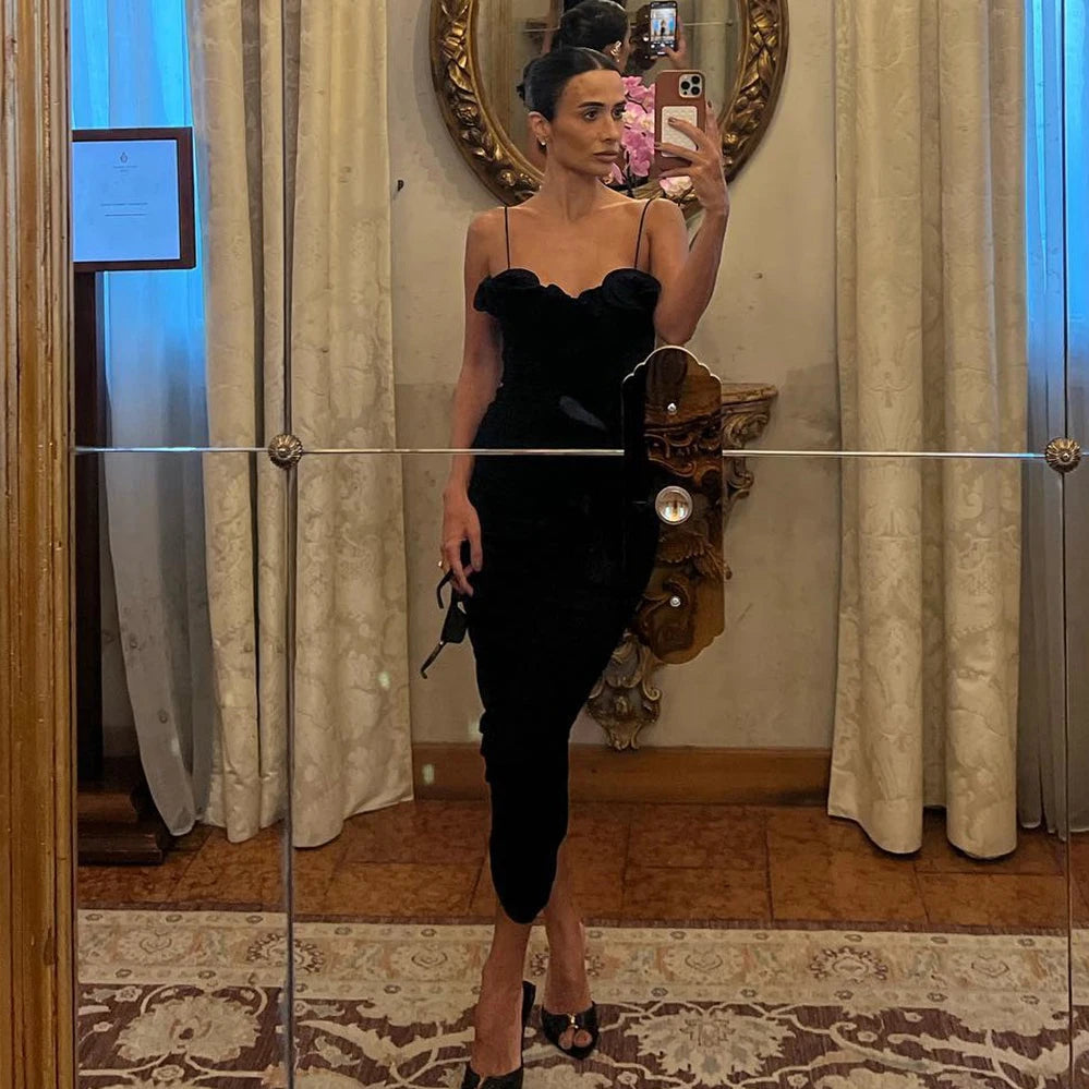 Black & White Bikini Set with Beach Skirt