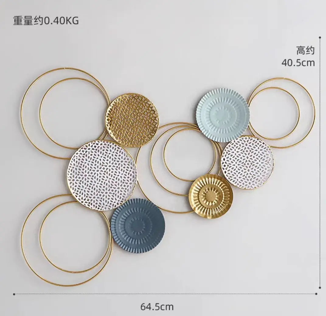 Modern Luxury Wall Decorations for Living Room, Simple Hanging for Sofa Background, Bedroom Iron Decor, Large Wall Accessories