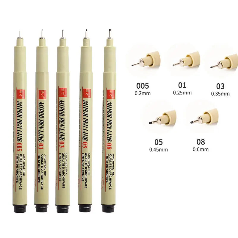 Manga Marker & Hook Line Pen Set