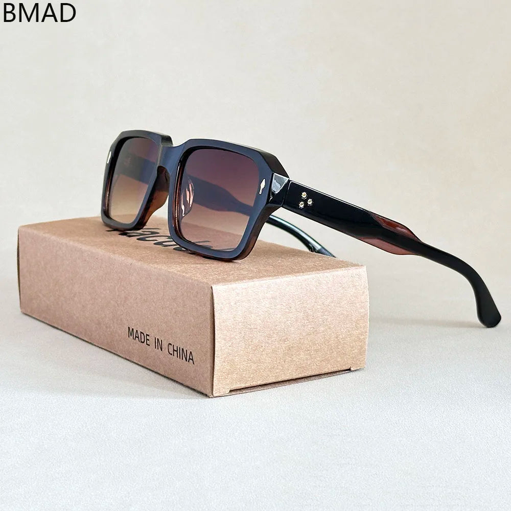 Vintage Square Sunglasses - UV400 Protection