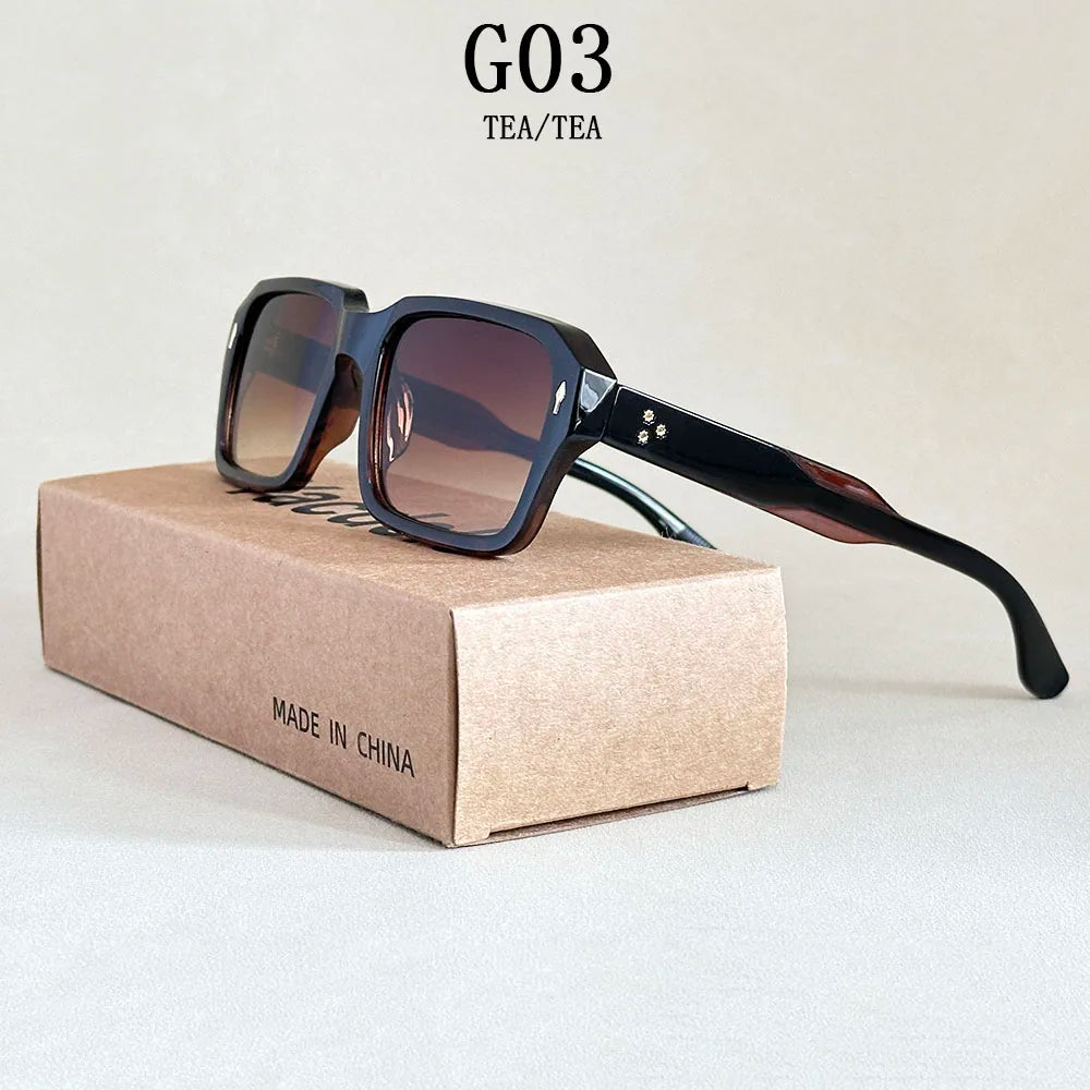 Vintage Square Sunglasses - UV400 Protection