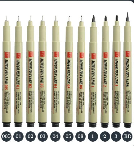 Manga Marker & Hook Line Pen Set