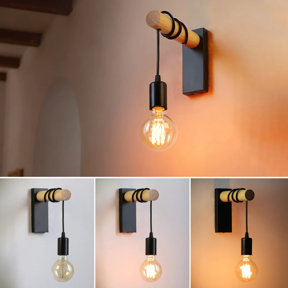 Vintage Retro Wall Lamp Sconce Wall Lights E27 Industrial Home Decor Indoor Lighting Bedside Lamp Dining Room Bedroom Light