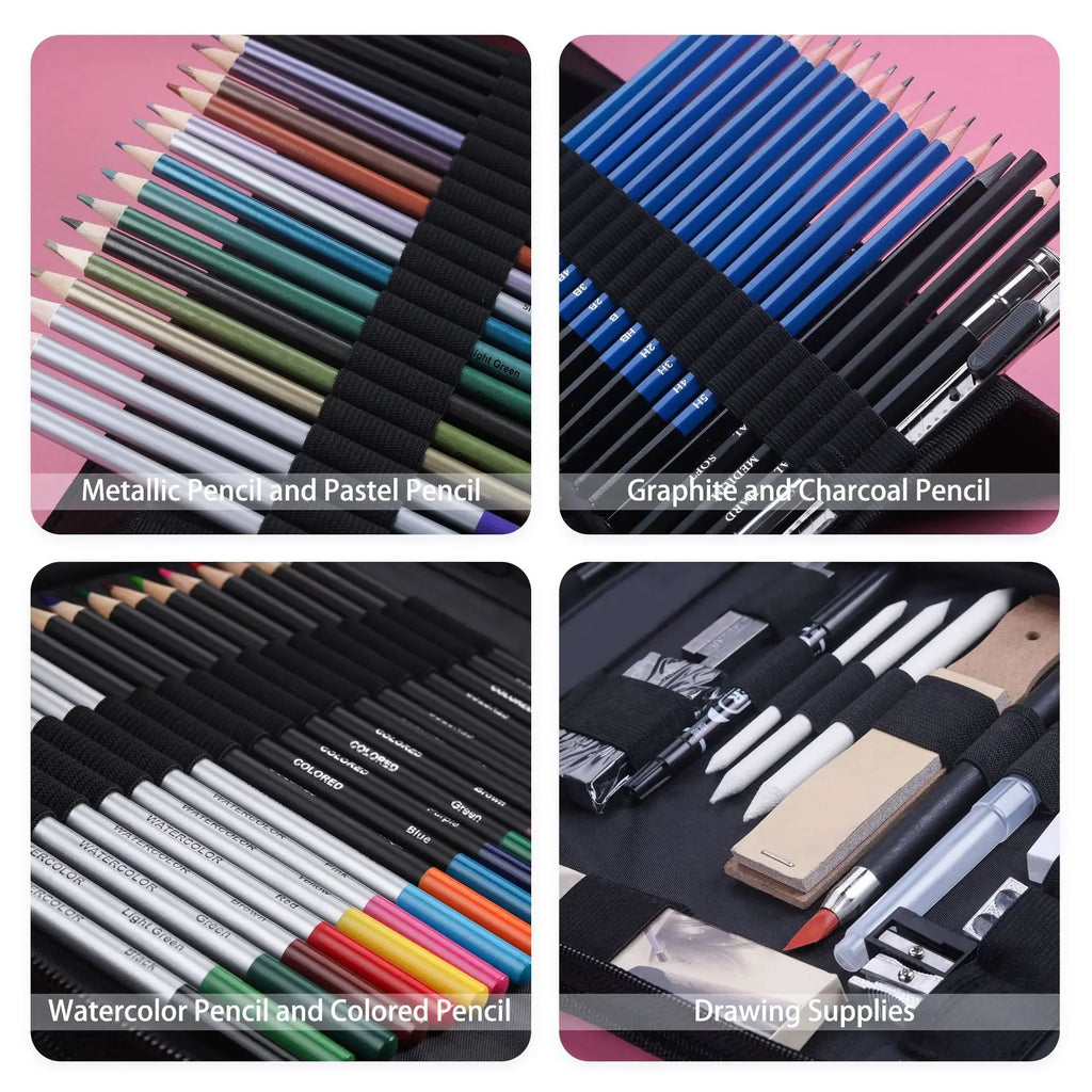 Professional 83-Piece Drawing & Sketching Set for Artists & Students
