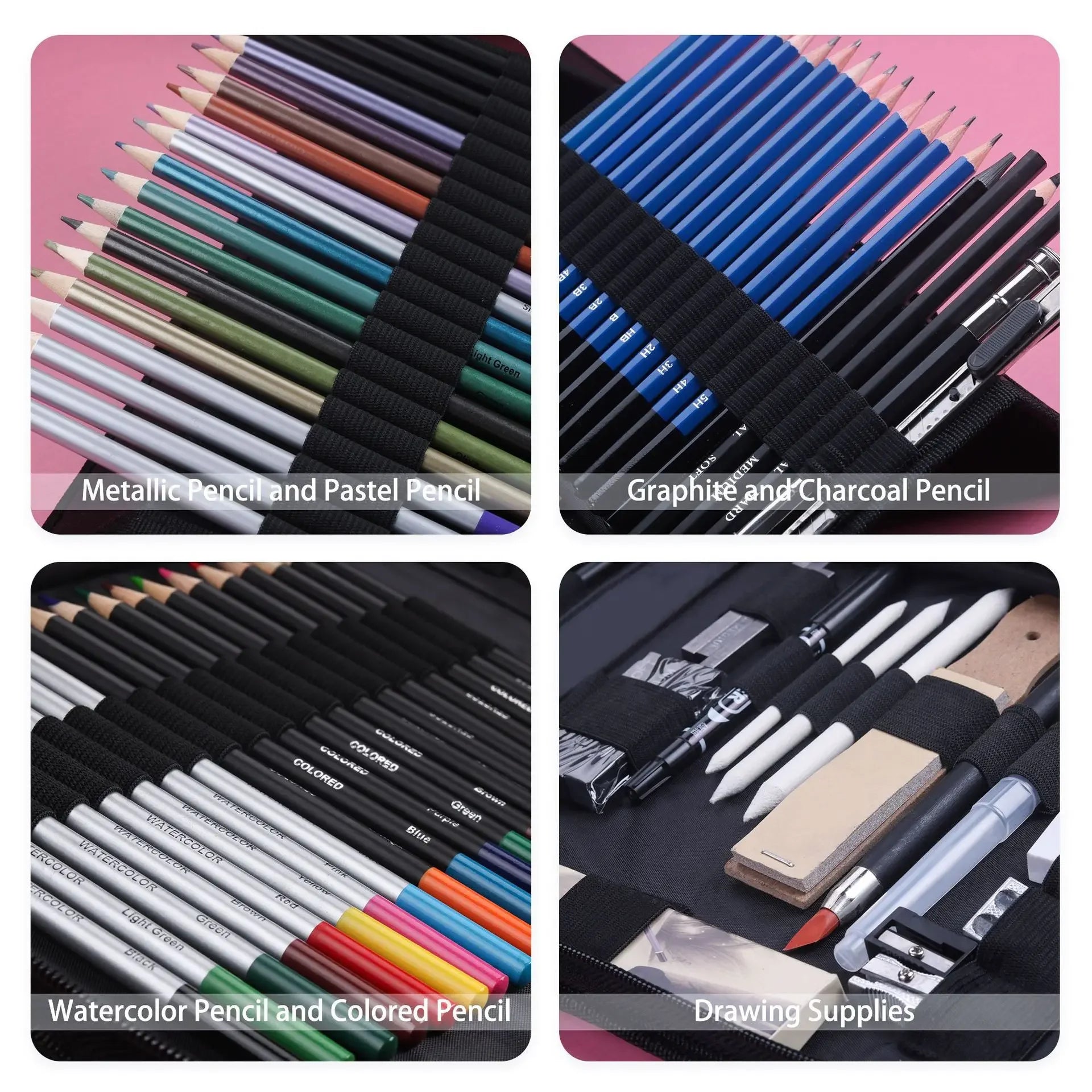 Professional 83-Piece Drawing & Sketching Set for Artists & Students