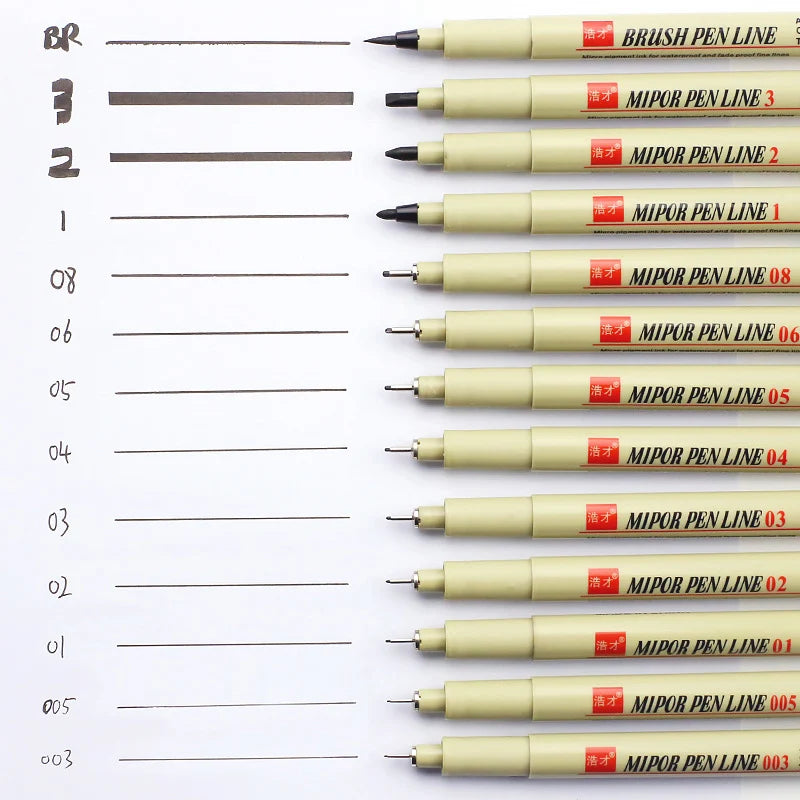 Manga Marker & Hook Line Pen Set