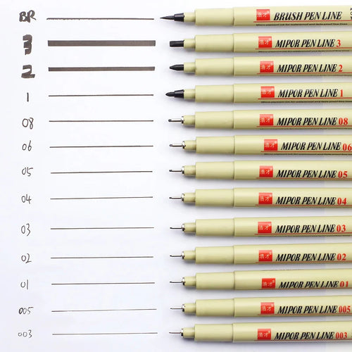 Manga Marker & Hook Line Pen Set