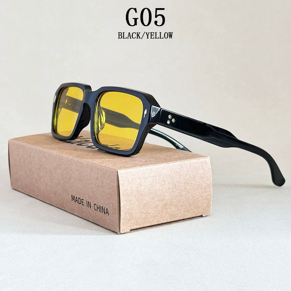Vintage Square Sunglasses - UV400 Protection