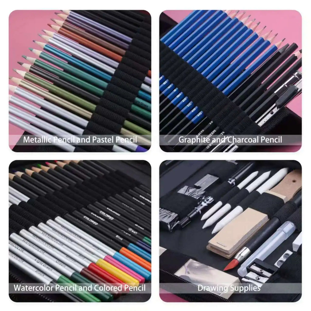 Professional 83-Piece Drawing & Sketching Set for Artists & Students