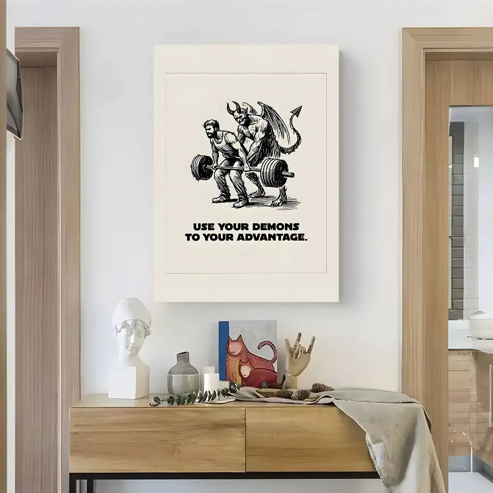 Home decor Life attitude quotes Poster HD art sticky wall waterproof home living room bedroom bar aesthetic decoration