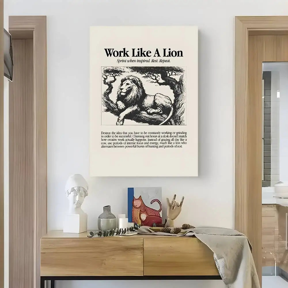 Home decor Life attitude quotes Poster HD art sticky wall waterproof home living room bedroom bar aesthetic decoration